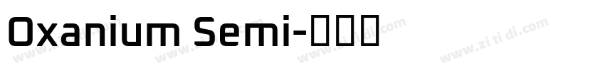 Oxanium Semi字体转换